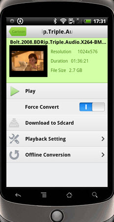  Video Streaming Software for Android Phone Step 3